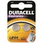 Baterija alkalna 15V pk2 Duracell LR44 blister 1