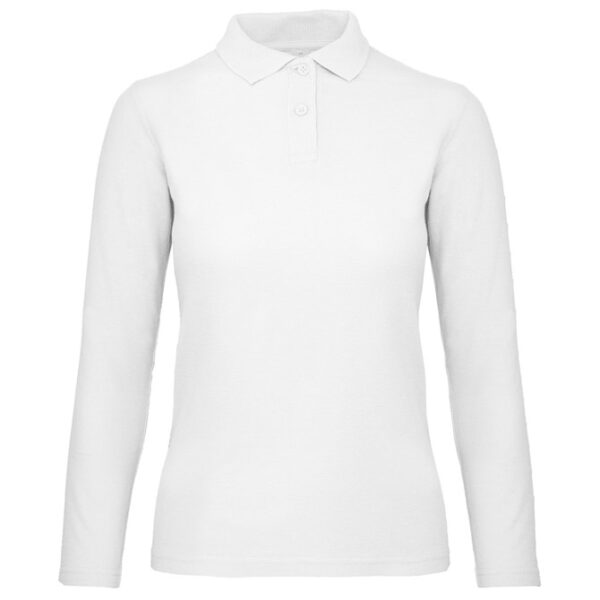 Majica dugi rukavi polo BC ID.001 LSL women 180g bijela 1