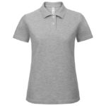 Majica kratki rukavi polo BC ID.001 women 180g svijetlo siva 1