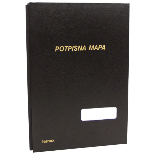 Mapa potpisna s prozorom 3006 Fornax crna 1