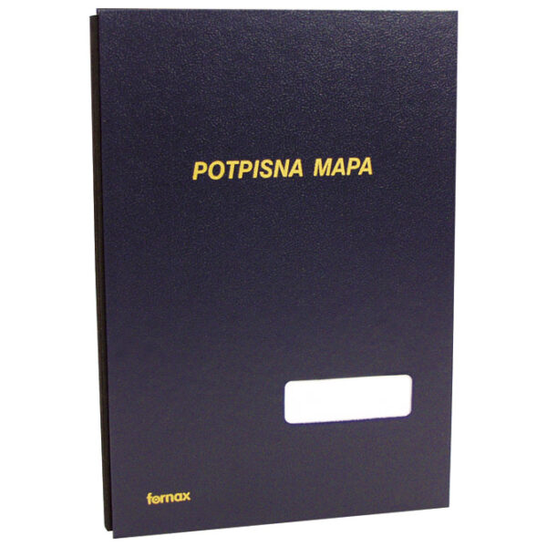 Mapa potpisna s prozorom 3007 Fornax tamno plava 1