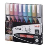 Marker Uni pwe 5m kreda metallic 8u1 pak 1