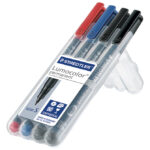 Marker permanentni 04mm pk4 Lumocolor Staedtler 313 WP4 1