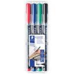 Marker permanentni 1mm pk4 Lumocolor Staedtler 317 WP4 1