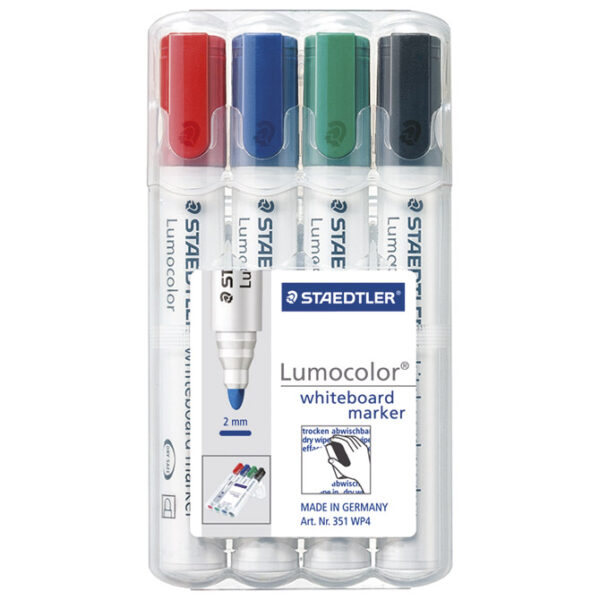 Marker za bijelu plocu 2mm pk4 Lumocolor Staedtler 351 WP4 1