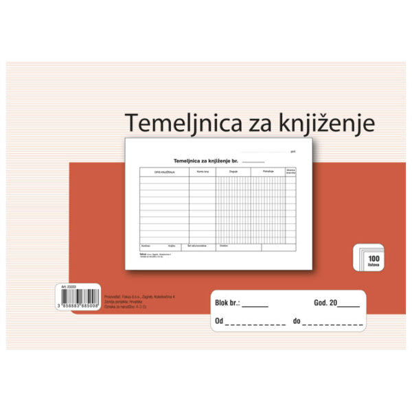 Obrazac A 3 temeljnica A5 Fokus 1