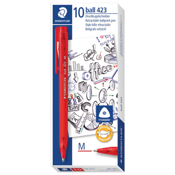 Olovka kemijska ball 423M Staedtler 423 35M 2 crvena 2 1