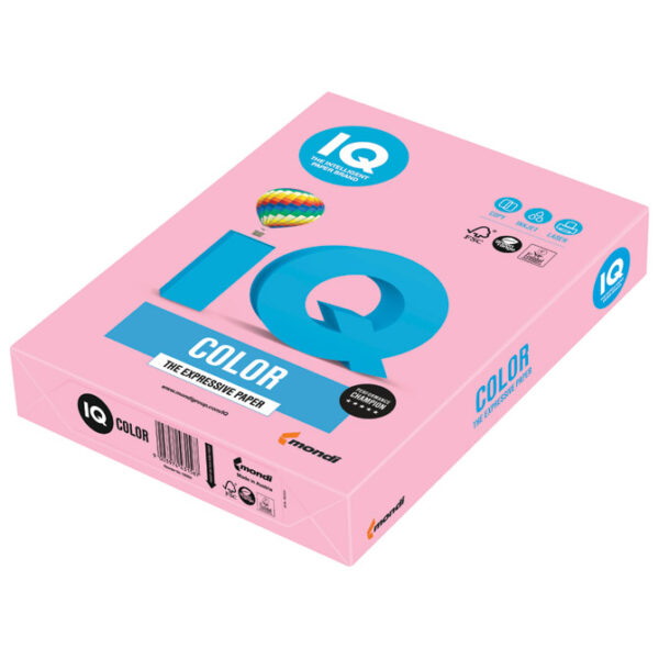 Papir ILK IQ Pastel A4 80g pk500 Mondi OPI74 flamingo 1