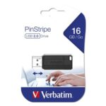 USB stick Verbatim 2.0 49063 16GB pinstripe black 1